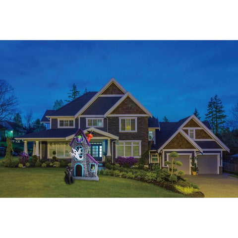 A Holiday Company 12 ft. LED Prelit Haunted House Inflatable