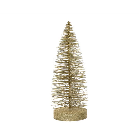 Decoris Gold Brush Mini Tree Table Decor 12 in., Pack of 12