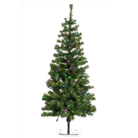 Celebrations 4-1/2 ft. Full LED 170 ct Brilliant Color Changing Christmas Tree