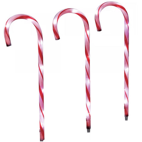 Celebrations LED Warm White Candy Cane 27 in. Pathway Decor