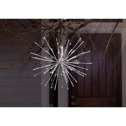 Celebrations LED Green/White 3 in1 Starlight Burst Deluxe Spearmint 16 in. Hanging Decor