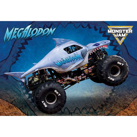 Eurographics Megalodon Monster Jam Jigsaw Puzzles Multicolored 100 pc