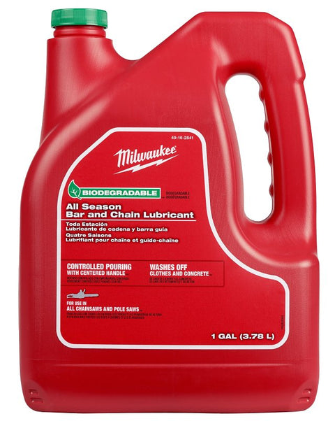 Milwaukee 49-16-2841 Bar and Chain Lubricant Oil, 1 gal Bottle, Pack of 4