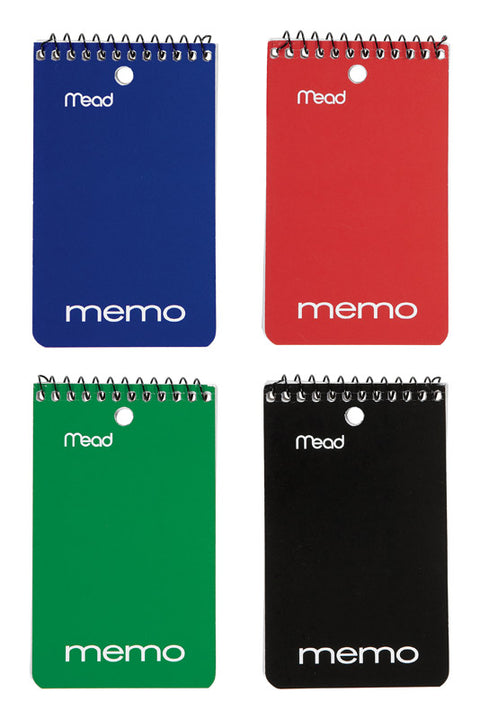 Mead 3 in. W x 5 in. L Spiral Memo Book