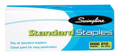 Swingline Wide Standard Staples Grey 1/4 in. L