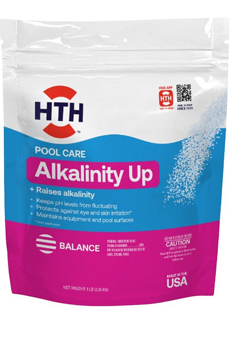 HTH 67060 Alkalinity Up, 5 lb, Crystalline Powder, White, Pack of 4