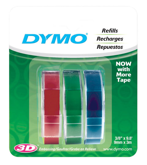 Dymo Labelmaker Refill Tape 3/8 in. x 9.8 ft. Blue