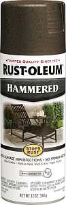 Rust-Oleum 7218830 Rust Preventative Spray Paint, Hammered, Dark Bronze, 12 oz, Can