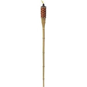 Seasonal Trends Y2568 Torch, 60 in H, Bamboo/Fiberglass/Metal, Brown, Natural Bamboo Finish, Pack of 24