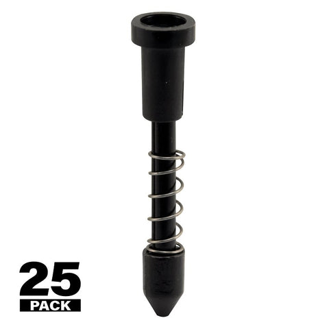 Prime-Line PL 14666 Window Screen Plunger Latch, Nylon, Black, For: 3/8 in and 7/16 in Screen Frames
