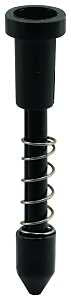 Make-2-Fit PL 14666 Screen Plunger Latch, Nylon, Black, For: 3/8 in, 7/16 in Screen Frame