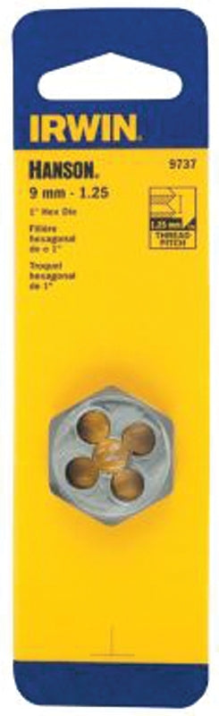 Irwin 9739 Metric Die, M10-1.25 Thread, Fine Thread, Right Hand Thread ...