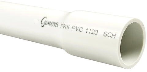 JM Eagle SDR Series 27615 Pipe, 1-1/2 in, 20 ft L, Solvent Weld, PVC