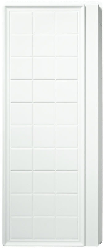 Sterling Ensemble 72105100-0 Shower End Wall Set, 72-1/2 in L, 34 in W, Vikrell, High-Gloss, Alcove Installation, White