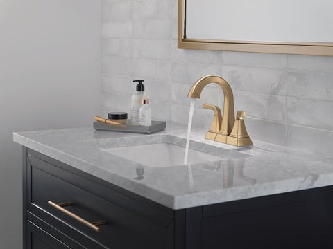 Delta Knoxville Series 25854LF-CZ Centerset Bathroom Faucet, 1.2 gpm, 2-Handle, 3-Faucet Hole, Metal