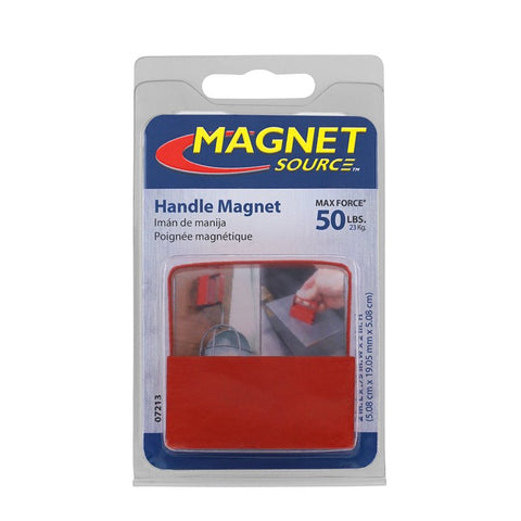 Magnet Source 07213 Standard Handle Magnet, 3/4 in W, 1 in H, Steel