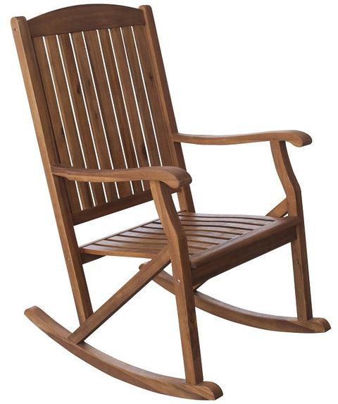 Leigh Country Sequoia Series TX 36104 Patio Rocker Chair, 24 in OAW, 35 in OAD, 44.1 in OAH, Hardwood