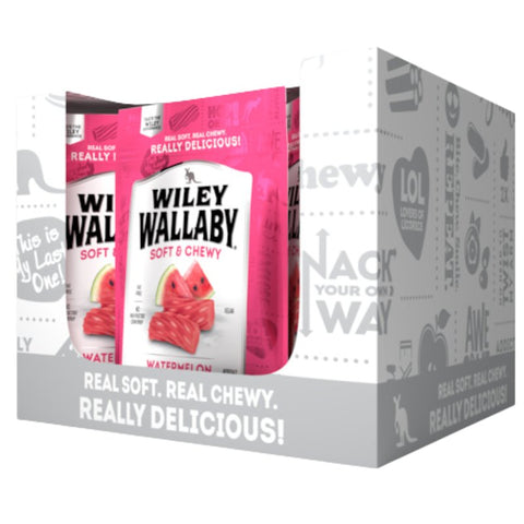 Wiley Wallaby 633457 Licorice, Chewy, Watermelon, 10 oz Bag