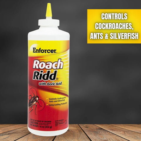 Enforcer RR16 Roach Killer, Crystalline Solid, Spray Application, 16 oz Bottle
