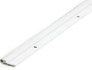 M-D 69938 Jamb Weatherstrip Kit, 7/8 in W, 1/4 in Thick, Aluminum/Vinyl, White