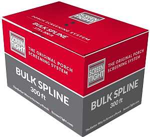Screen Tight BULKSPLINE Screen Retainer Spline, 0.175 in D, 300 ft L, Vinyl, Gray