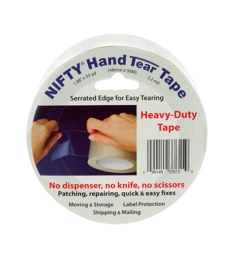 Nifty 1.88 in. W x 55 in. L Hand Tear Tape Clear
