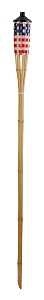 Seasonal Trends Y2570 Stars and Stripes Bamboo Torch, 3.54 in H, Bamboo, Fiberglass, and Metal, Red, White, Blue