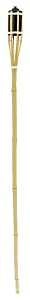 Seasonal Trends Y2571 4 ft Bamboo Party Torch, 2.36 in H, Bamboo, Fiberglass, and Metal, Beige, Black