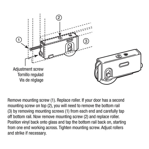 Prime-Line D 1563 Roller Assembly, 2-5/8 in L x 3/4 in W x 1-3/8 in H Dimensions, 1-1/2 in Dia Roller, 5/16 in W Roller