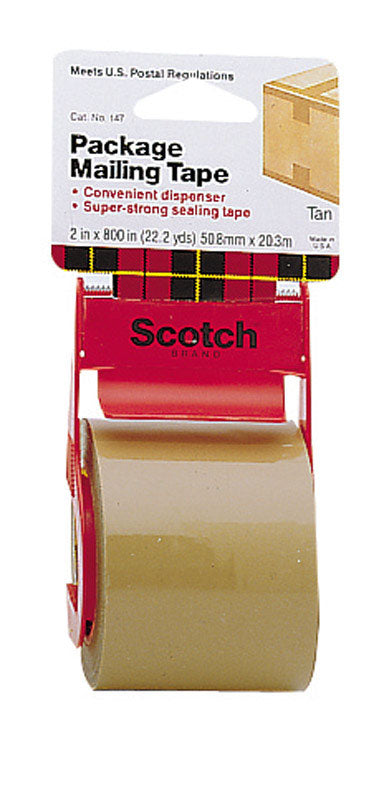 Scotch 2 in. W x 800 in. L Packaging Tape Tan