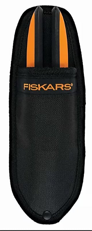 Fiskars 399220-1001 Multi-Purpose Garden Snip, 8 in OAL, Stainless Steel Blade, Soft Grip Handle, Black/Orange Handle