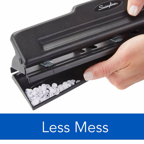 Swingline Light-Duty 10 Sheet Capacity 2 or 3 Hole Paper Punch Black