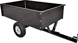 Vulcan YTL-012-508 Dump Cart, 500 lb, 40-1/2 in L x 30-3/4 in W x 13 in H Deck, Steel Deck, 2-Wheel, Pneumatic Wheel