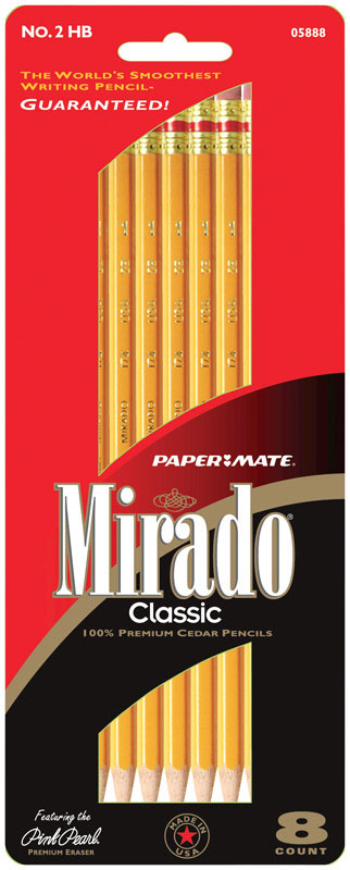 Papermate Mirado Wood Pencil 8 pk