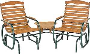 Seasonal Trends CG-43Z Glider Fin, 75-1/4 in W, 35-1/2 in D, 36-3/4 in H, 250 lb Seating, Bronze Frame