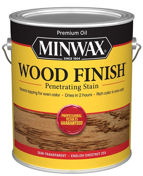 Minwax Wood Finish 710440000 Penetrating Stain, Gloss, English Chestnut, Liquid, 1 gal Can, Pack of 2