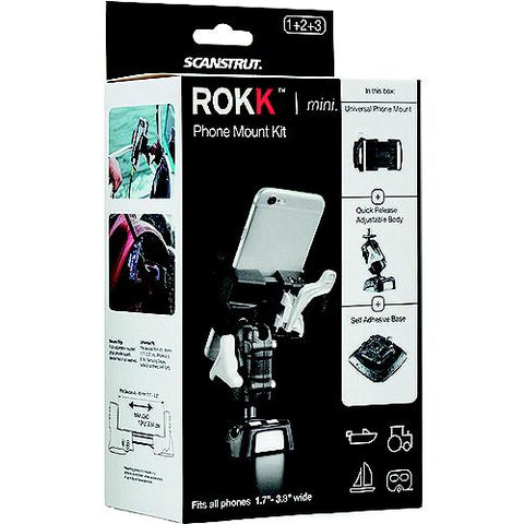 Scanstrut RLS509405 Rokk Mini Mount - Cell Phone Clamp Kit, Suction Cup Mount