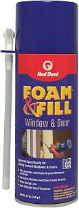 Red Devil 0914 Foam Sealant, Champagne, 12 oz Aerosol Can