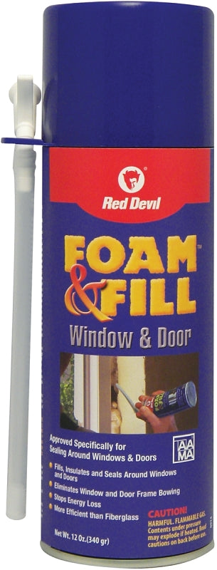 Red Devil 0914 Foam Sealant, Champagne, 12 oz Aerosol Can