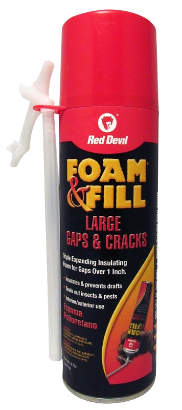 Red Devil Shell Box Red Devil Foam & Fill 0908 Polyurethane Sealant, Champagne, 24 hr Func ...