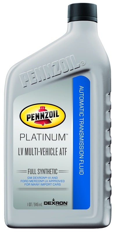 Pennzoil 550041916 Transmission Fluid, Red, 1 qt, Bottle, Pack of 6