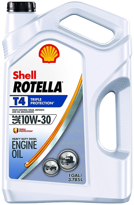 Shell Rotella T4 550045144 Engine Oil, 10W-30, 1 gal Jug, Pack of 3 ...