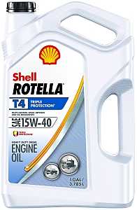 Shell Rotella 550045126 Diesel Motor Oil, 15W-40, 1 gal, Pack of 3