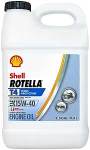 Shell Rotella T4 550045127 Engine Oil, 15W-40, 2.5 gal Jug, Pack of 2