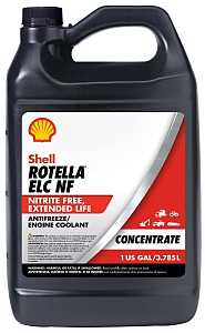 Shell Rotella 550041812 Extended Life Nitrite-Free Coolant, Red, Jug, 1 gal, Pack of 6