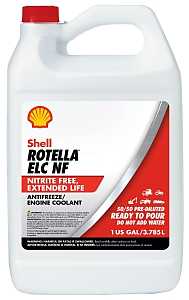 Shell Rotella 550041810 Extended Life Nitrite-Free Coolant, Red, 1 gal, Jug, Pack of 6