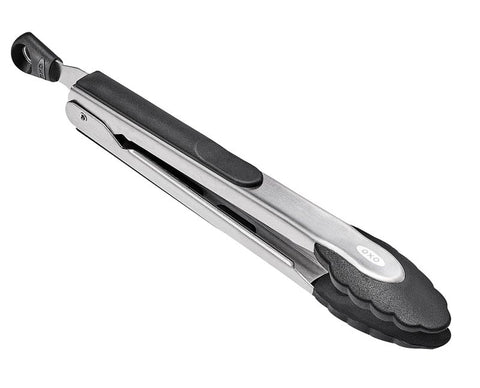 Good Grips 1054627V4 Serving Tongs, 9 in L, Stainless Steel