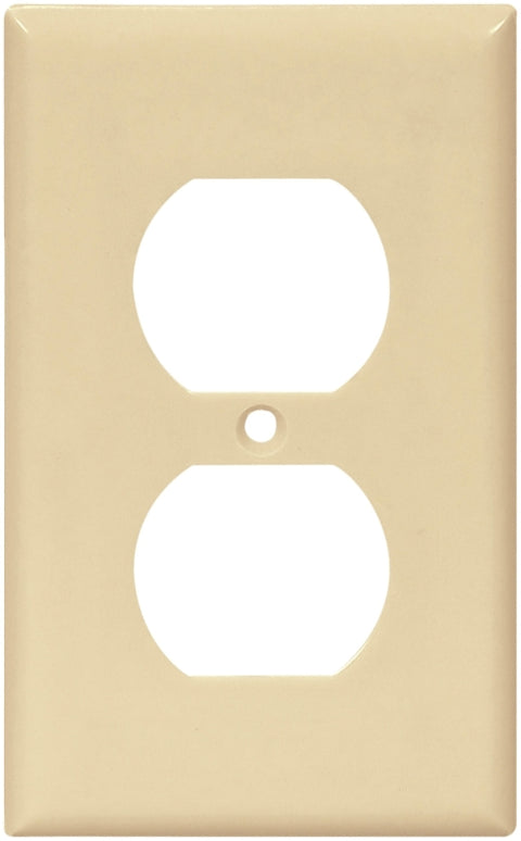 Arrow Hart 2000 Series 2132V-BOX Wallplate, 4-1/2 in L, 2-3/4 in W, 1-Gang, Thermoset, Ivory, High-Gloss, Pack of 25