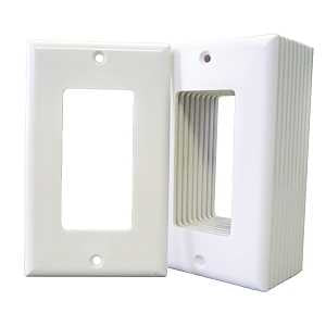 Eaton 2151W-JP Wallplate, Standard-Size, 4-1/2 in L, 2-3/4 in W, 1-Gang, Thermoset, High-Gloss