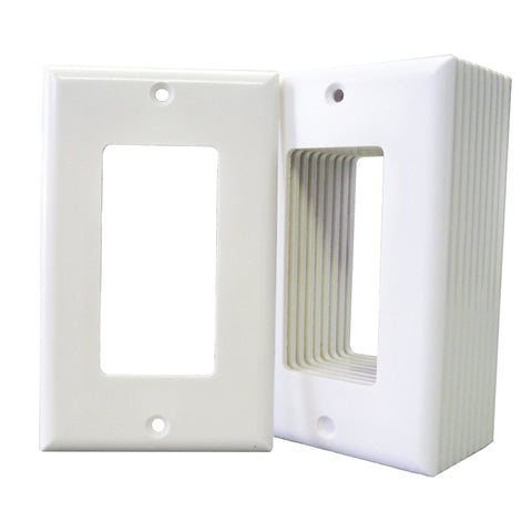 Eaton 2151W-JP Wallplate, Standard-Size, 4-1/2 in L, 2-3/4 in W, 1-Gang, Thermoset, High-Gloss